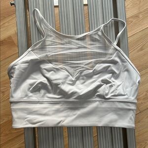 White Mesh Detail Women's lululemon bra